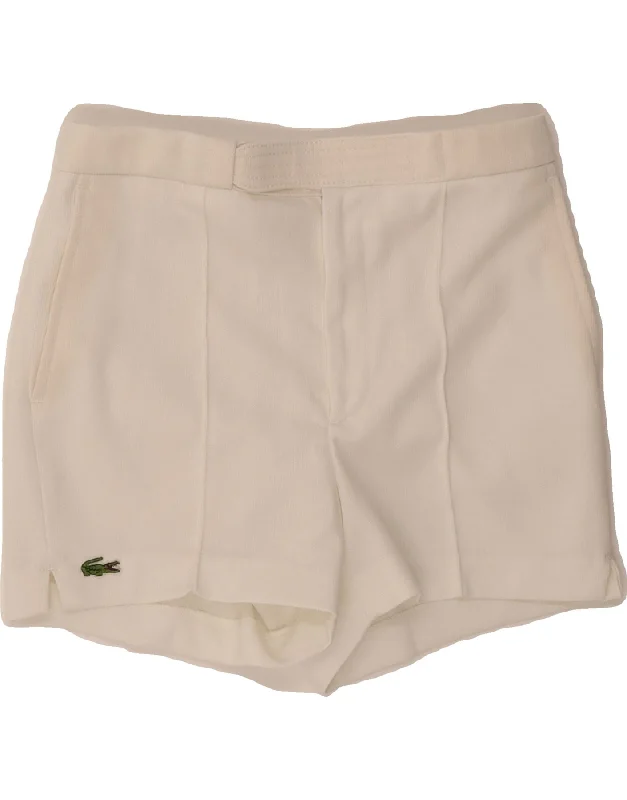 Luxury Style LACOSTE Womens Casual Shorts Size 40 Medium W28 White