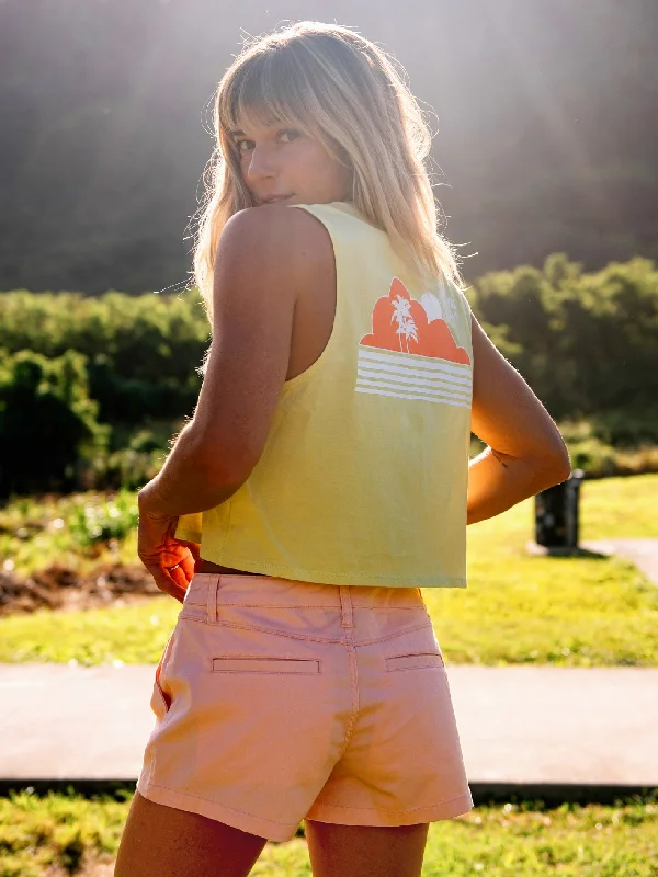 Modern Tailoring Stone Hour Crop Top - Citron