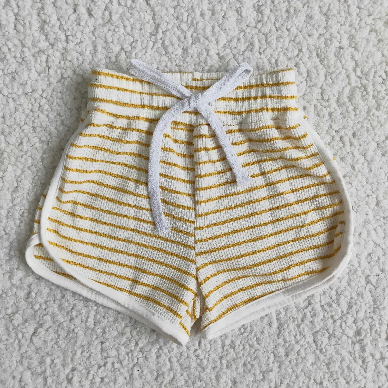 European And American Style Yellow stripe 100% Cotton shorts