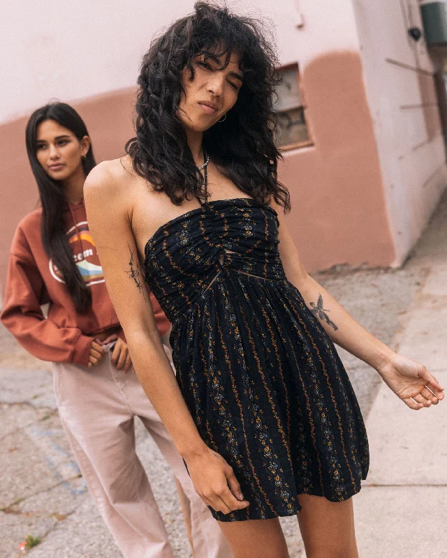 Layered Comfort Bad Beaches Only Dress - Black