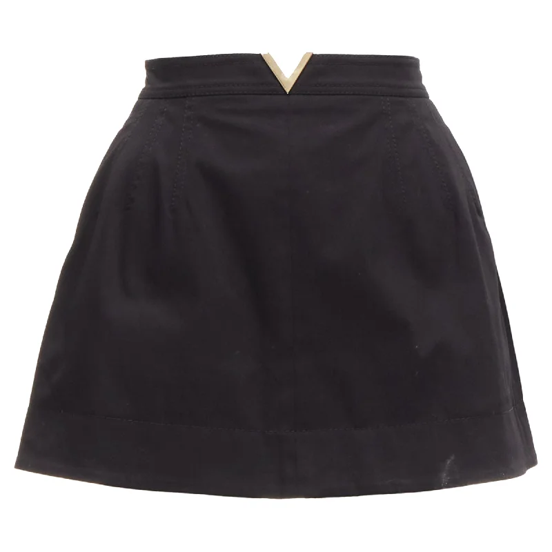 Light And Breathable Valentino Garavani v logo tone metal hardware mini skirt skorts