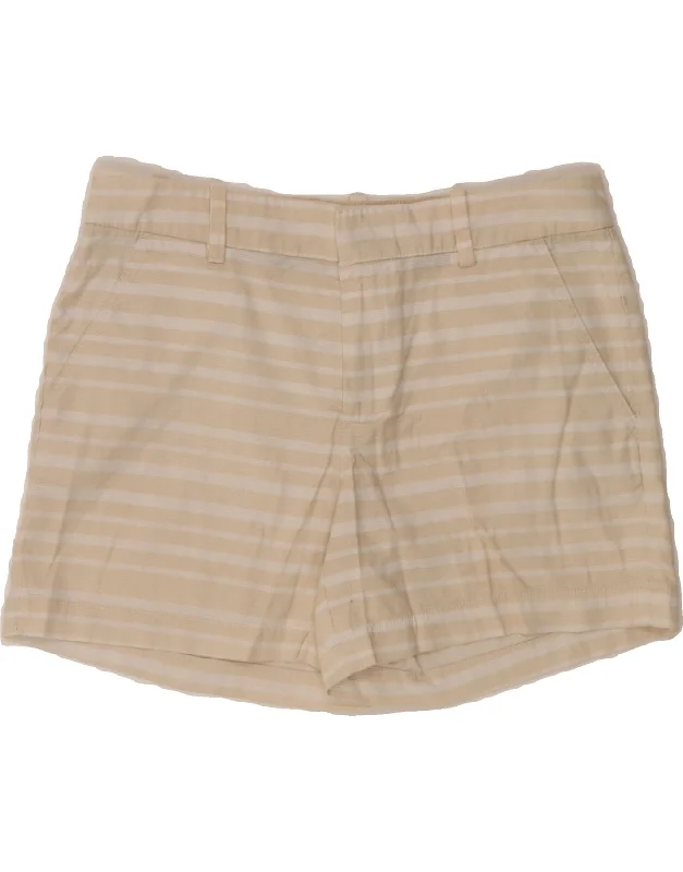 Sports Tights TOMMY HILFIGER Womens Chino Shorts US 8 Medium W28 Beige Striped Cotton Sports Tights TOMMY HILFIGER Womens Chino Shorts US 8 Medium W28 Beige Striped Cotton
