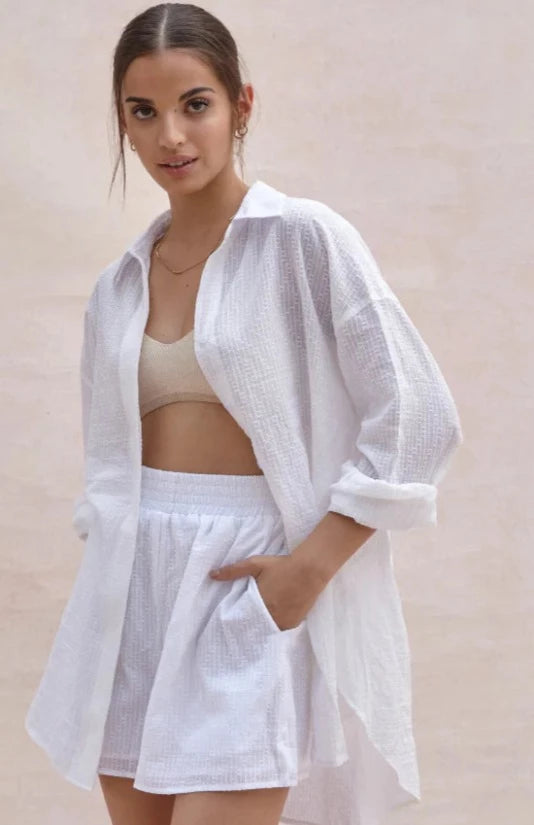 Comfortable And Cold-proof Charli Sierra Shorts in White