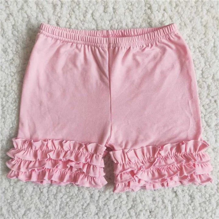 End Of The Year Pink ruffle shorts