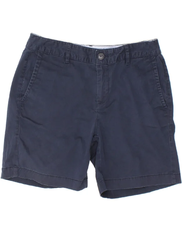 Comfortable Looks L.L.BEAN Womens Favorite Fit Chino Shorts US 2 XS W28  Navy Blue Cotton
